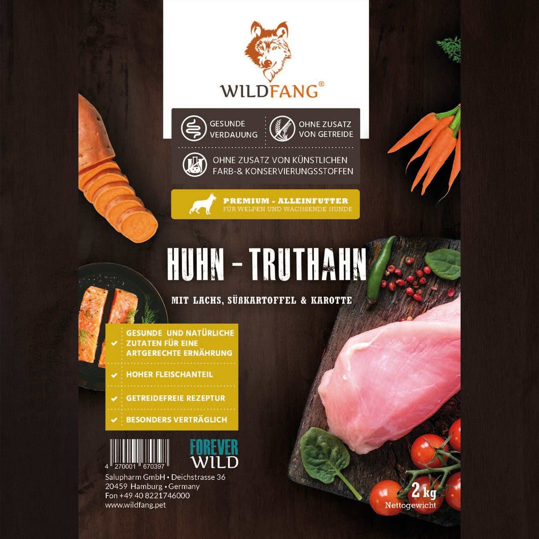 Futterpaket "Huhn"-Hundefutter-Wildfang.pet