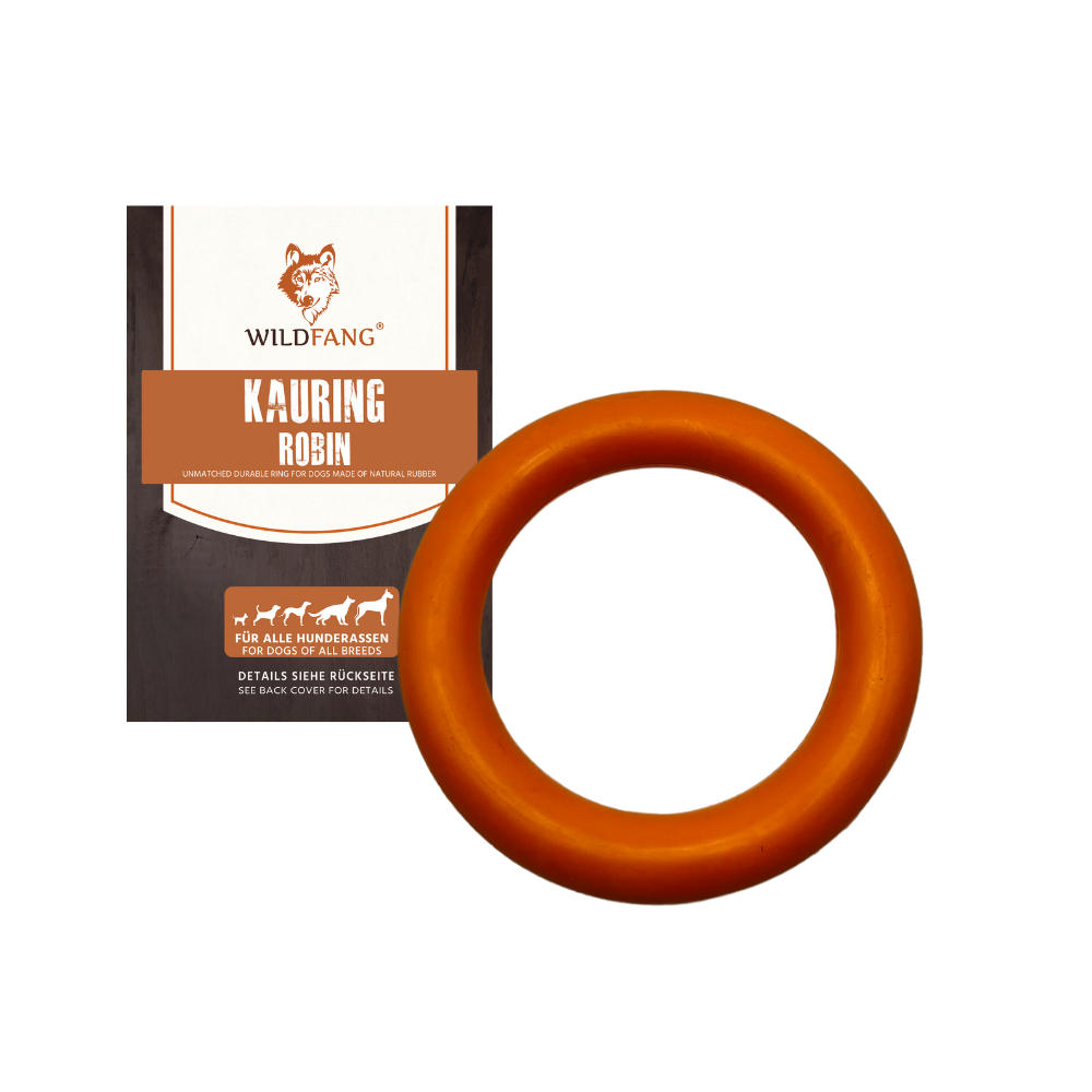 Kauspielzeug Kauring "Robin" - 100% Naturkautschuk-Wildfang-